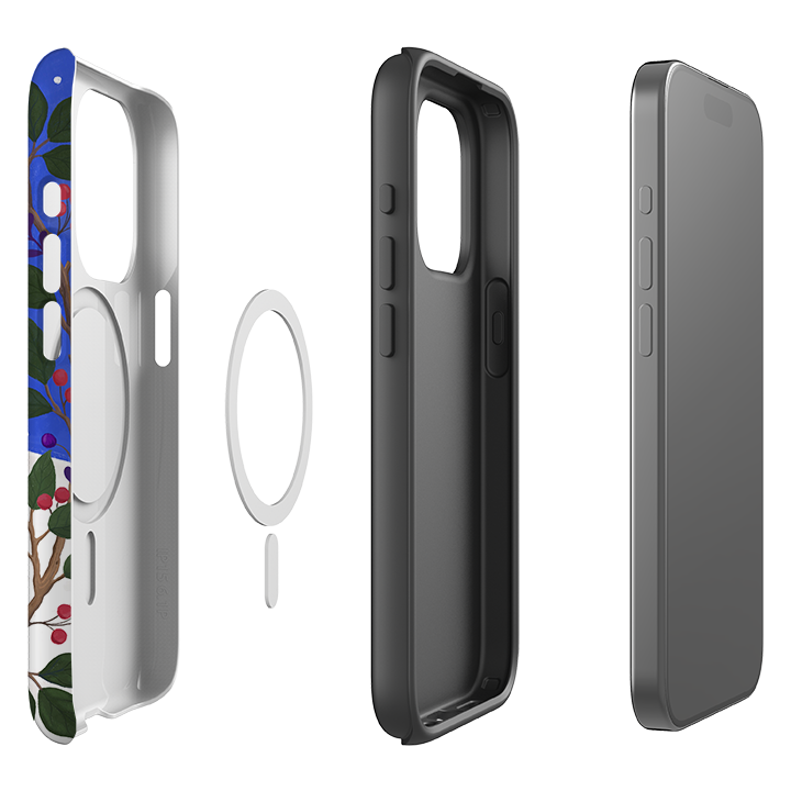 iPhone MagSafe Tough Case - Cardinal Wreaths By Bex Parkin
