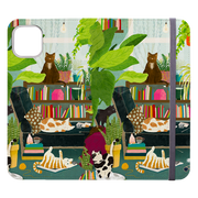 Cat Library Wallet Case By Katherine Quinn