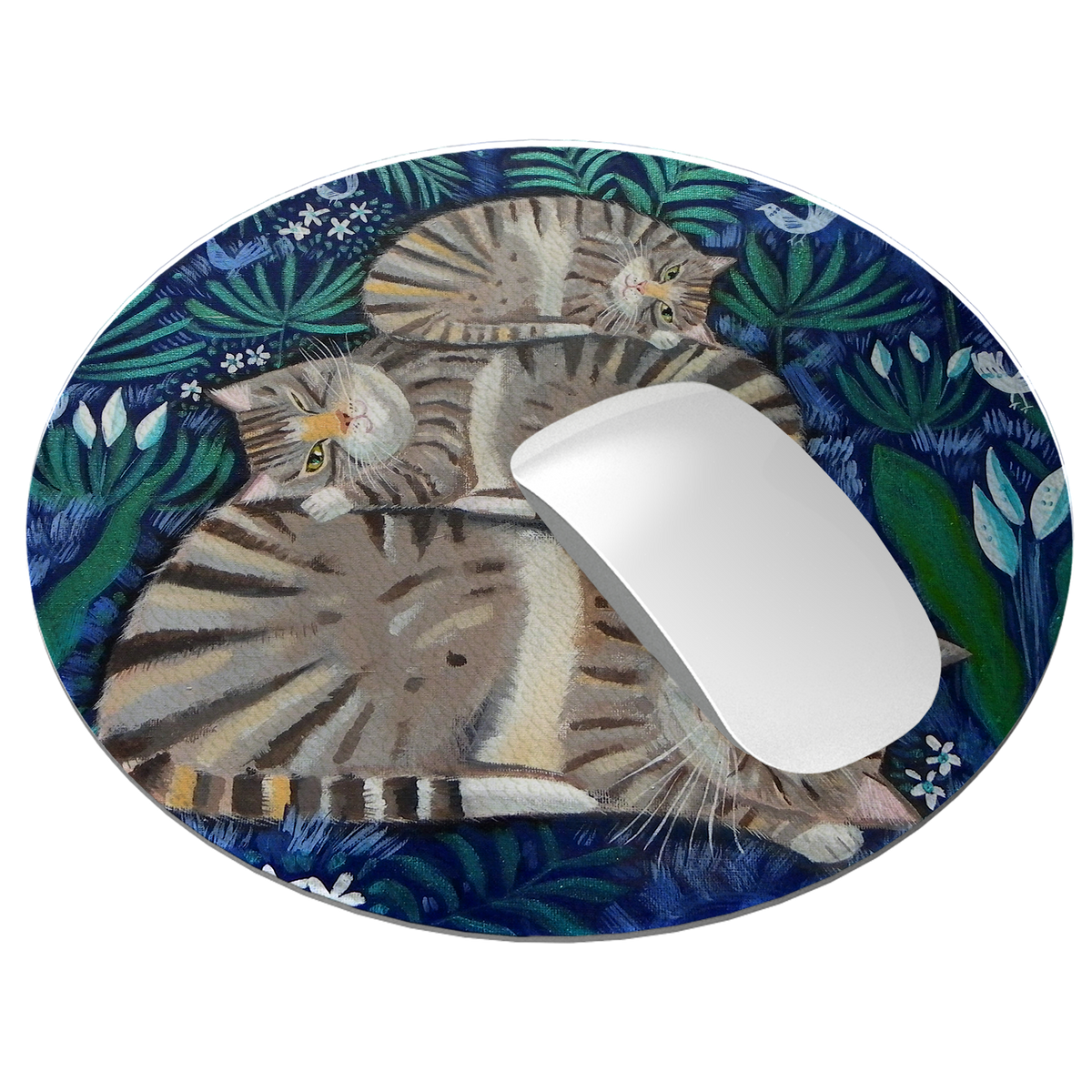 Cat Nap Mouse Mat By Mary Stubberfield