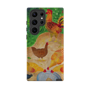 Samsung Tough Case - Chickens By Bex Parkin