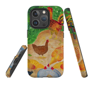 iPhone MagSafe Tough Case - Chickens By Bex Parkin