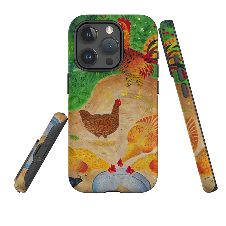iPhone Tough Case - Chickens By Bex Parkin
