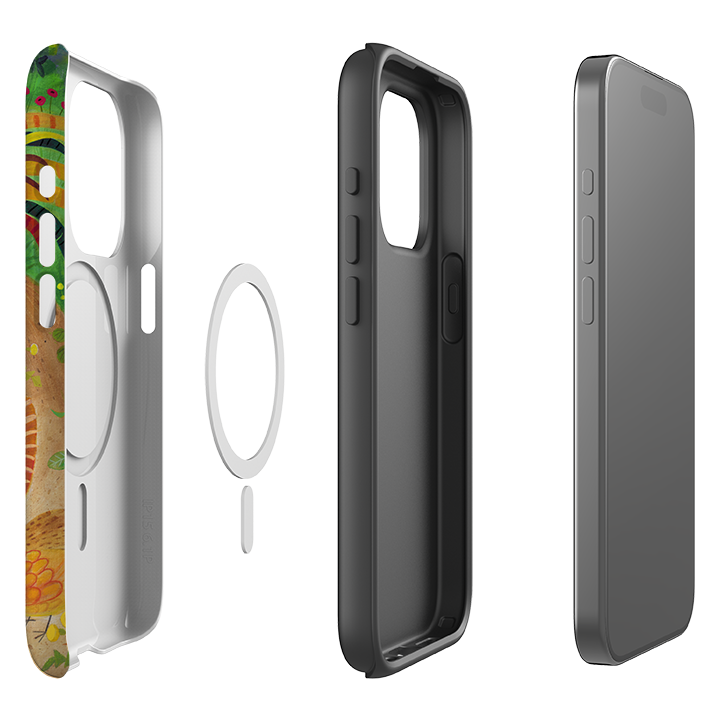 iPhone MagSafe Tough Case - Chickens By Bex Parkin