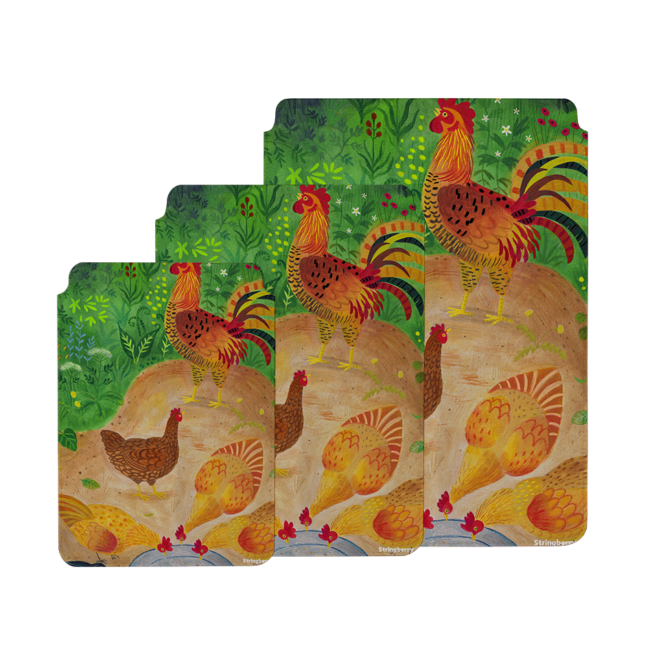 Chickens By Bex Parkin Laptop, Kindle & iPad Sleeve