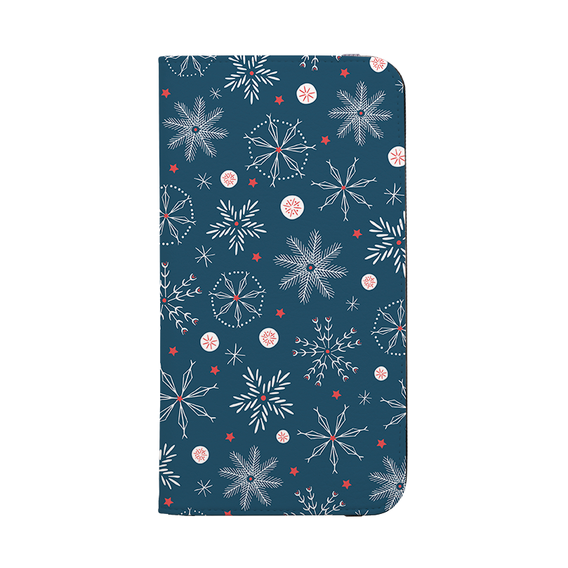 Christmas Snowflakes Wallet Case By Ali Brookes