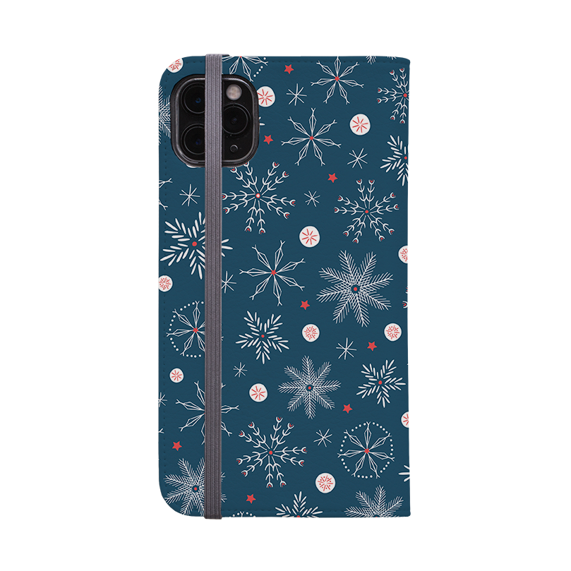 Christmas Snowflakes Wallet Case By Ali Brookes