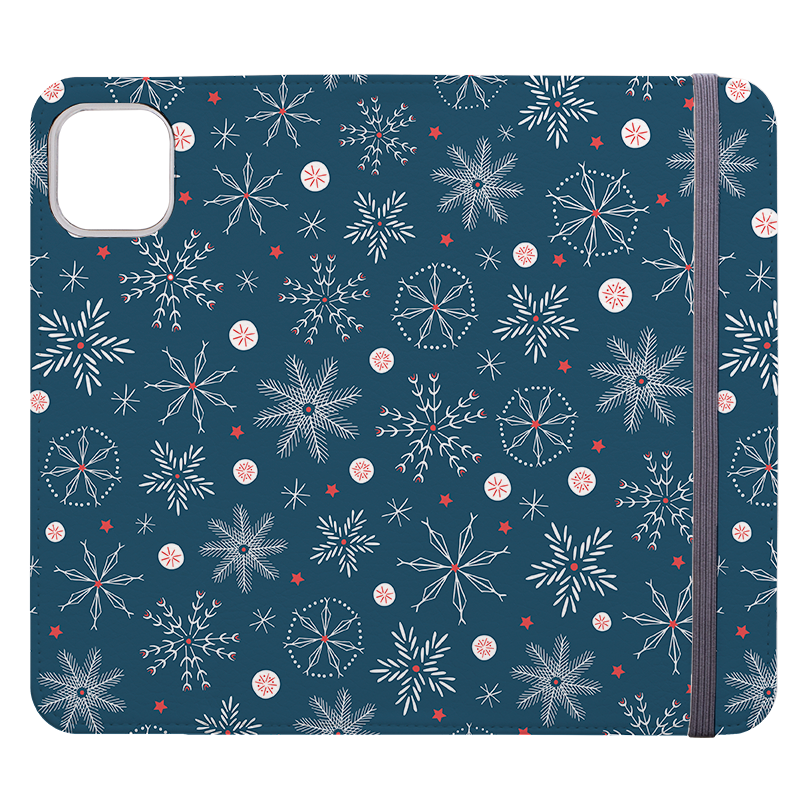 Christmas Snowflakes Wallet Case By Ali Brookes