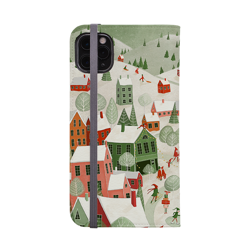 Christmas Town Wallet Case By Maja Lindberg