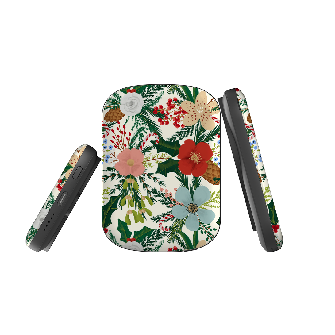 MagSafe Power Bank - Christmas Florals By Abby Jacobs