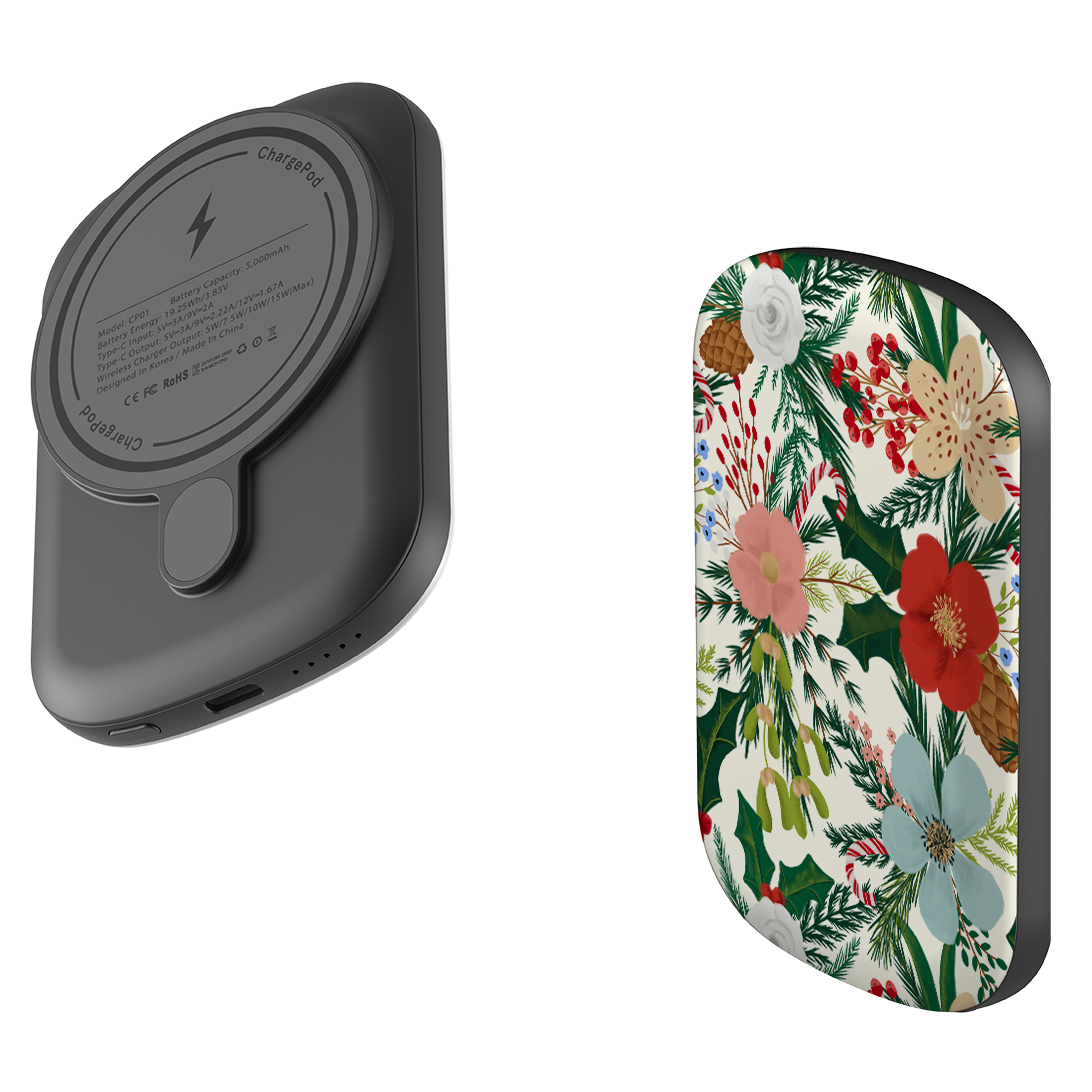 MagSafe Power Bank - Christmas Florals By Abby Jacobs