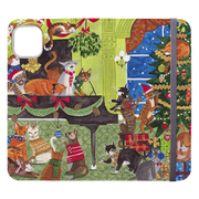 Christmas Cats Wallet Case By Caroline Bonne Muller