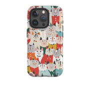 iPhone Tough Case - Christmas Cats By Ali Brookes