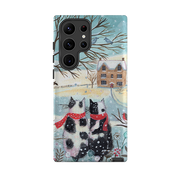 Samsung Tough Case - Christmas Cats By Mary Stubberfield