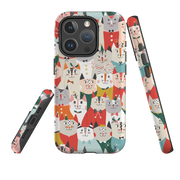 iPhone MagSafe Tough Case - Christmas Cats By Ali Brookes