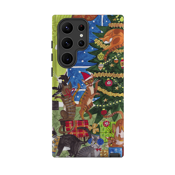 Samsung Tough Case - Christmas cats By Caroline Bonne Muller