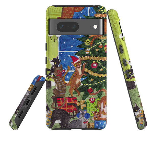Google Tough Case - Christmas Cats By Caroline Bonne Muller