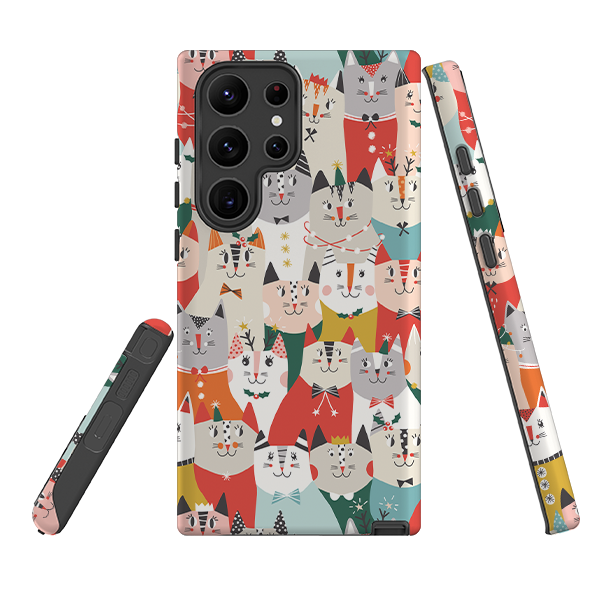 Samsung Tough Case - Christmas cats By Ali Brookes
