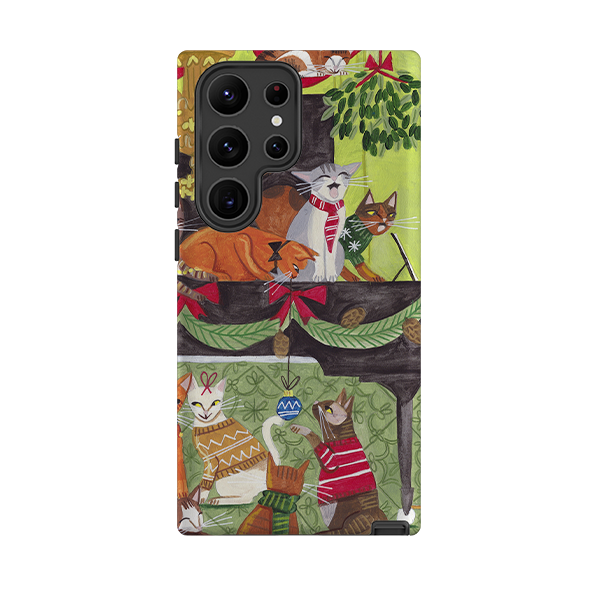Samsung Tough Case - Christmas cats II By Caroline Bonne Muller