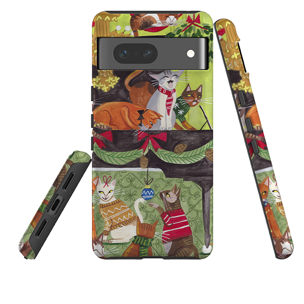 Google Tough Case - Christmas Cats II By Caroline Bonne Muller