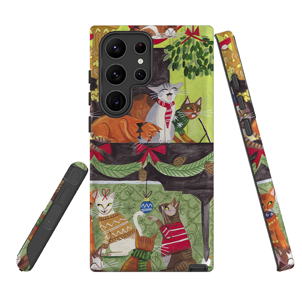 Samsung Tough Case - Christmas cats II By Caroline Bonne Muller