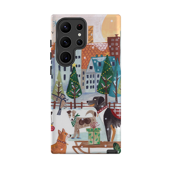 Samsung Tough Case - Christmas Dogs By Caroline Bonne Muller