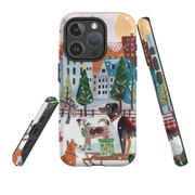 iPhone MagSafe Tough Case - Christmas Dogs By Caroline Bonne Muller