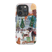 iPhone Tough Case - Christmas Dogs By Caroline Bonne Muller
