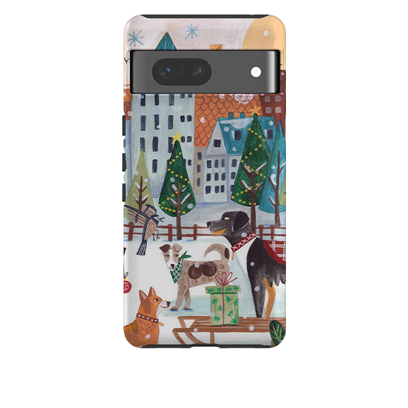 Google Tough Case - Christmas Dogs By Caroline Bonne Muller