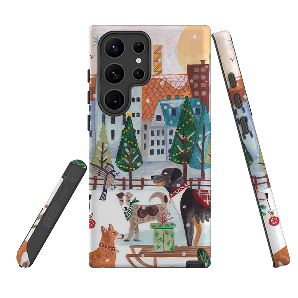 Samsung Tough Case - Christmas Dogs By Caroline Bonne Muller