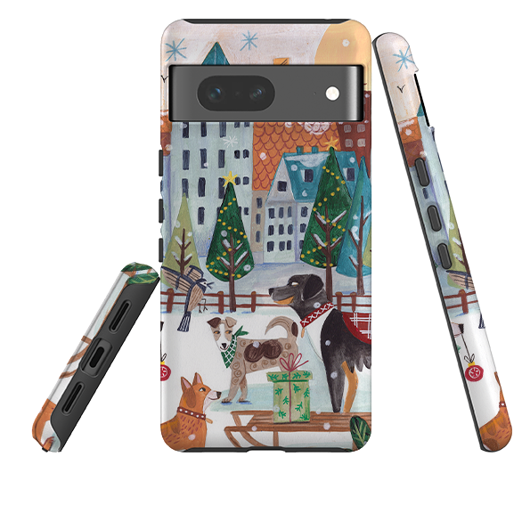 Google Tough Case - Christmas Dogs By Caroline Bonne Muller