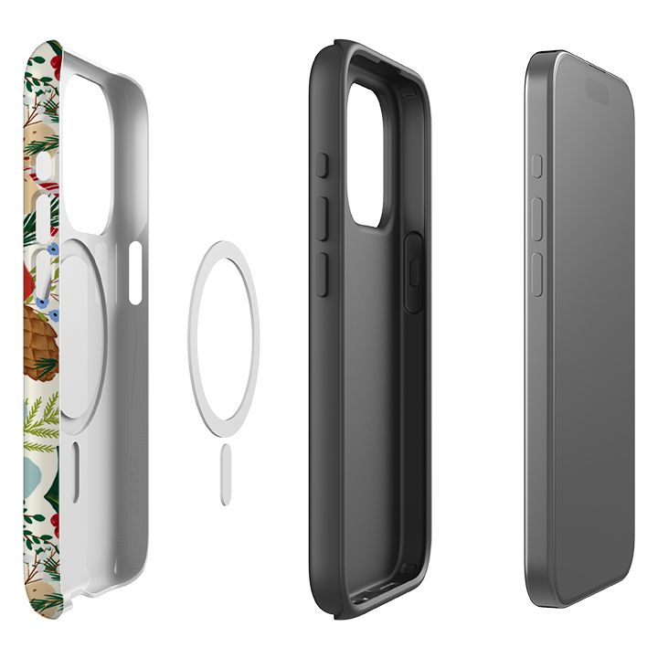 iPhone MagSafe Tough Case - Christmas Florals By Abby Jacobs