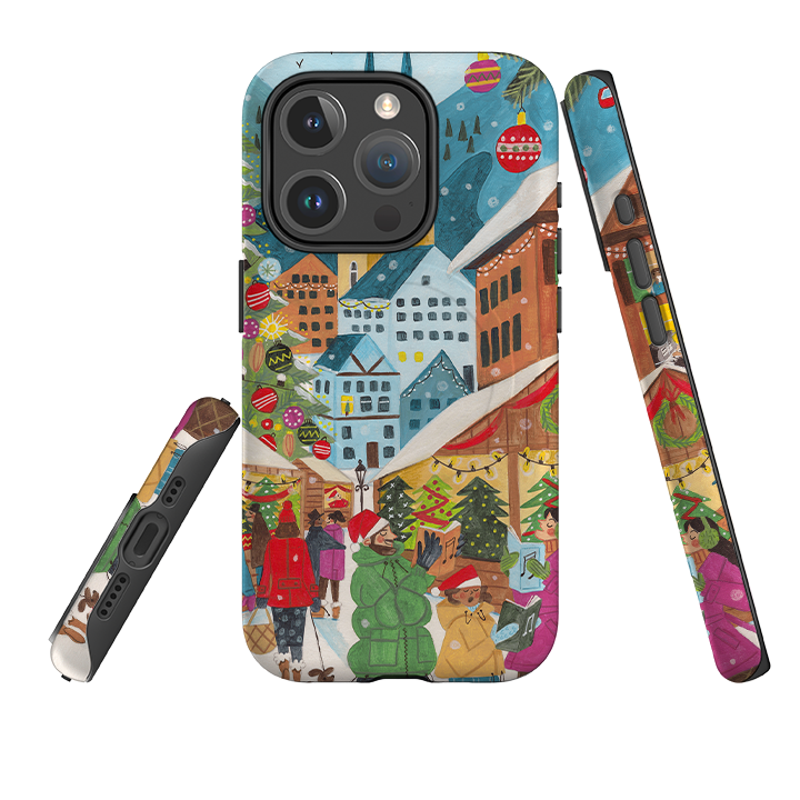 iPhone MagSafe Tough Case - Christmas Market By Caroline Bonne Muller