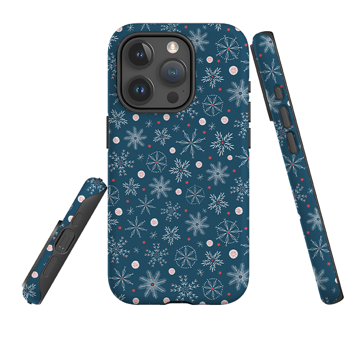 iPhone Tough Case - Christmas Snowflakes By Ali Brookes