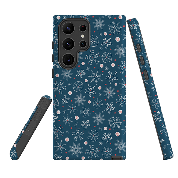 Samsung Tough Case - Christmas Snowflakes By Ali Brookes