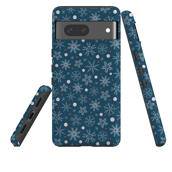 Google Tough Case - Christmas Snowflakes By Ali Brookes