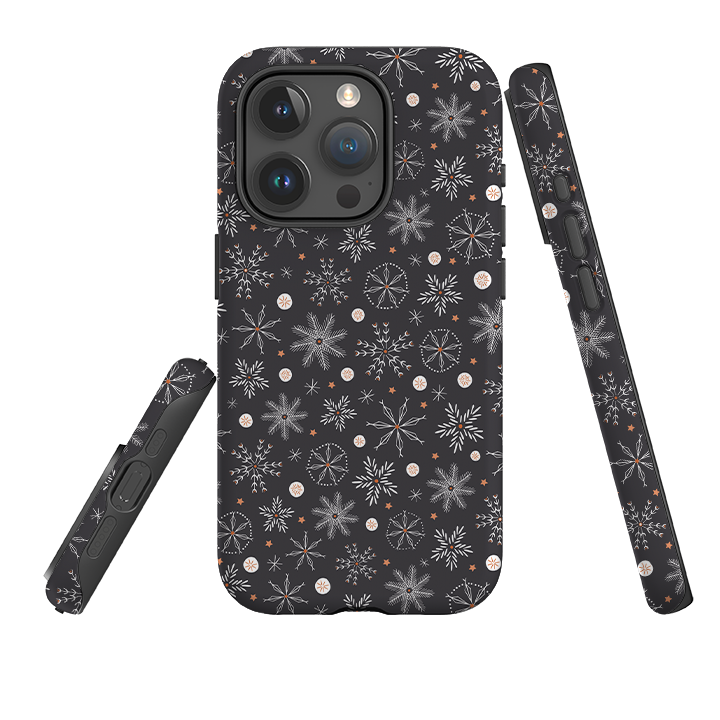 iPhone Tough Case - Christmas Snowflakes II By Ali Brookes