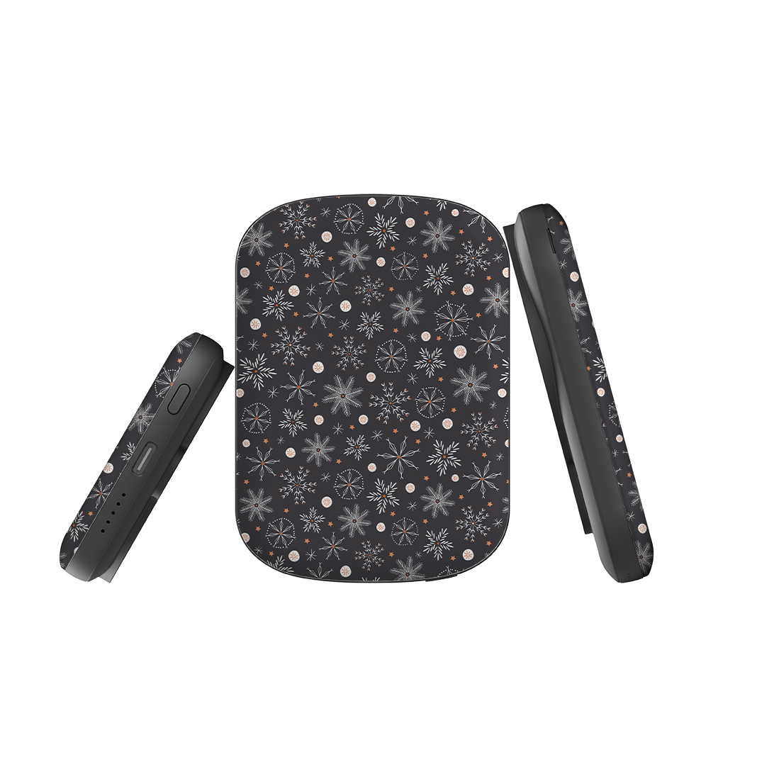 MagSafe Power Bank - Christmas Snowflakes II By Ali Brookes
