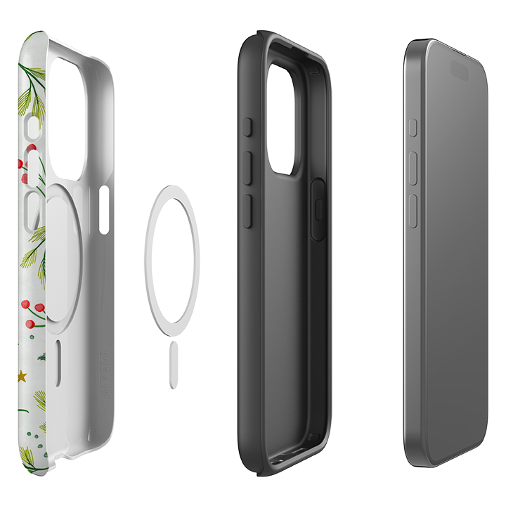 iPhone MagSafe Tough Case -  Christmas Stars By Katherine Quinn