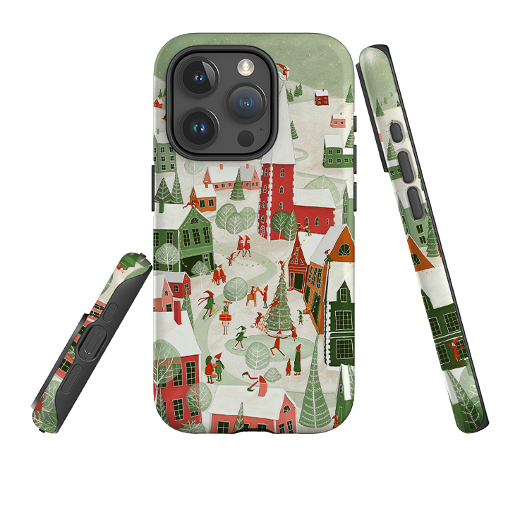 iPhone Tough Case - Christmas Town By Maja Lindberg