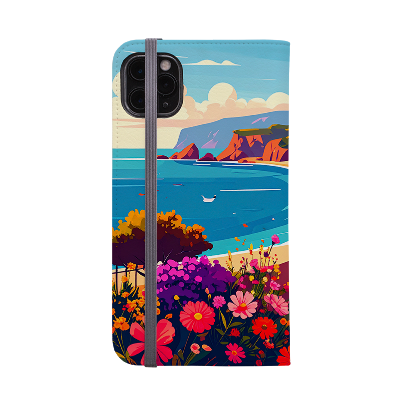 Coastal Floral Wallet Case