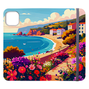 Coastal Floral Wallet Case