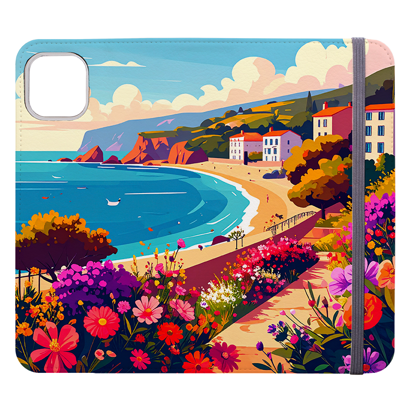 Coastal Floral Wallet Case