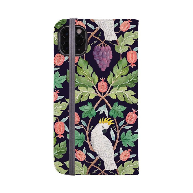 Cockatoo Pattern Wallet Case By Bex Parkin