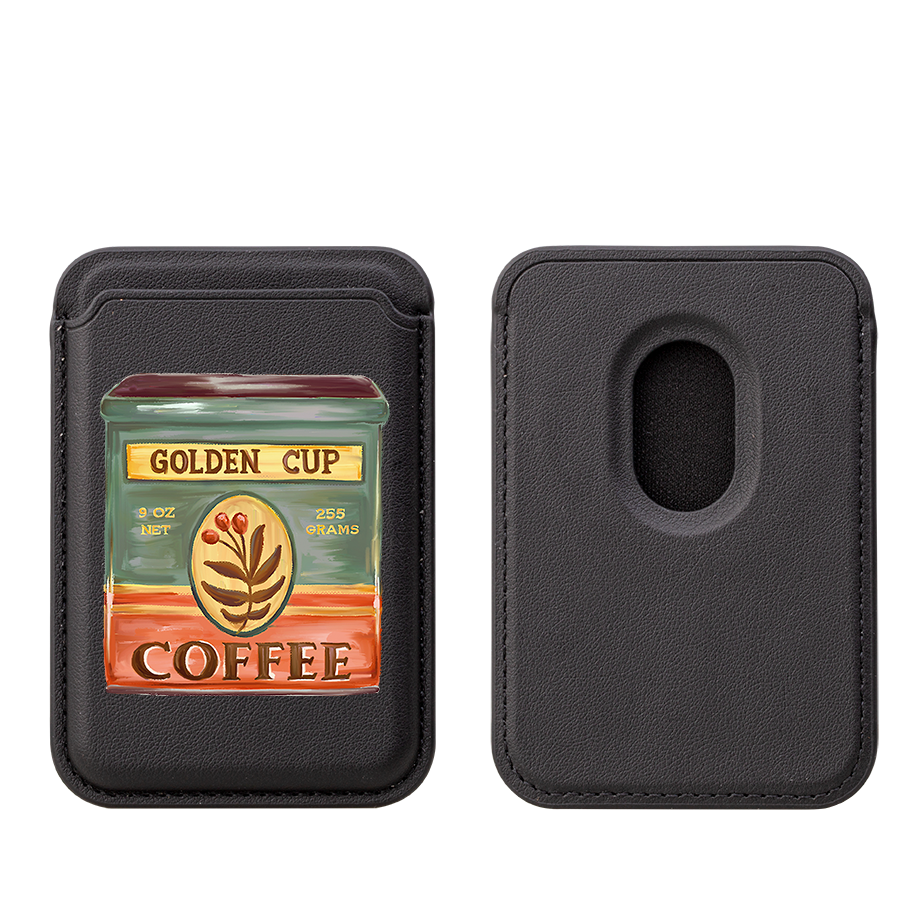 Coffee MagSafe Wallet- Black