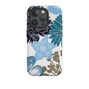 iPhone Tough Case - Cottage Garden Blue By Kate Heiss