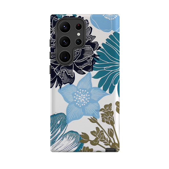Samsung Tough Case - Cottage Garden Blue By Kate Heiss