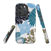 iPhone MagSafe Tough Case -  Cottage Garden Blue By Kate Heiss