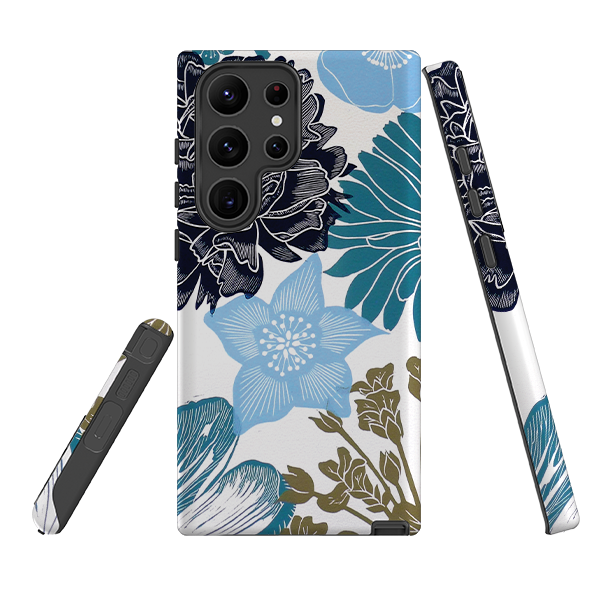 Samsung Tough Case - Cottage Garden Blue By Kate Heiss