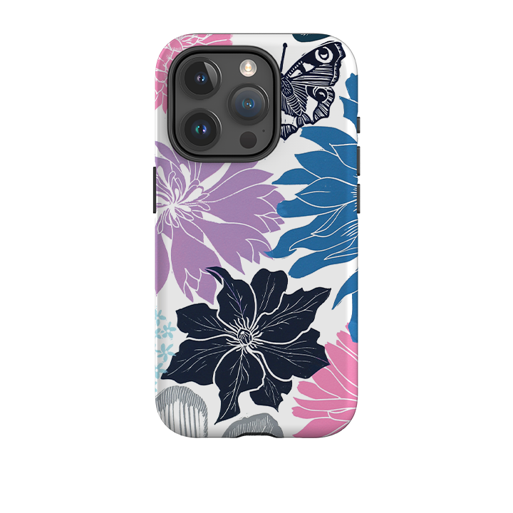 iPhone Tough Case - Cottage Garden Butterfly By Kate Heiss