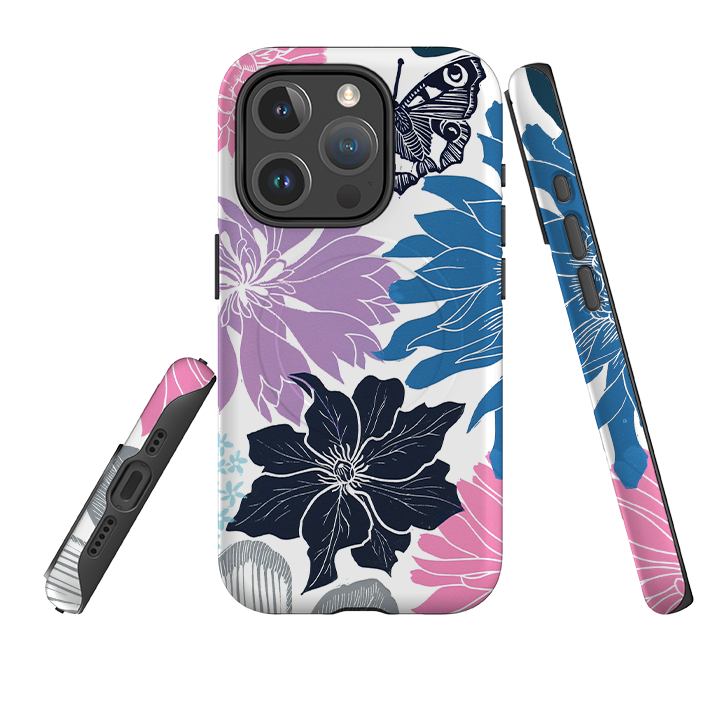 iPhone MagSafe Tough Case -  Cottage Garden Butterfly By Kate Heiss